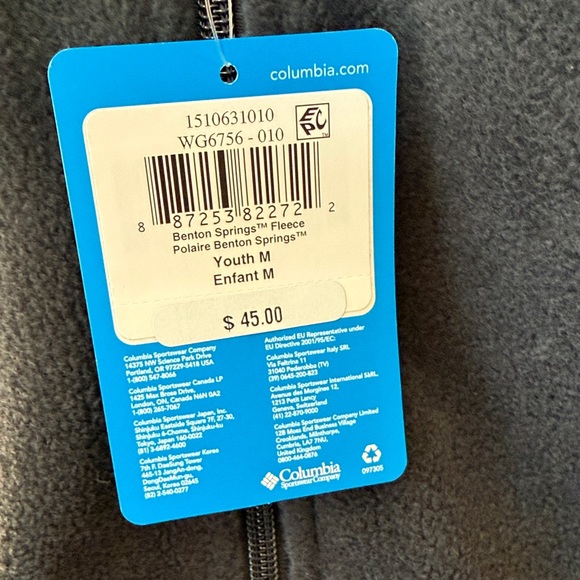 Columbia Fleece Jacket- Girls' Benton Springs™ Fleece Jacket | 010 | M - Picture 8 of 8
